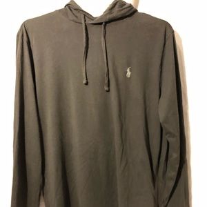 CLEARANCE ** Ralph Lauren Hoodie Charcoal Grey Young Men small